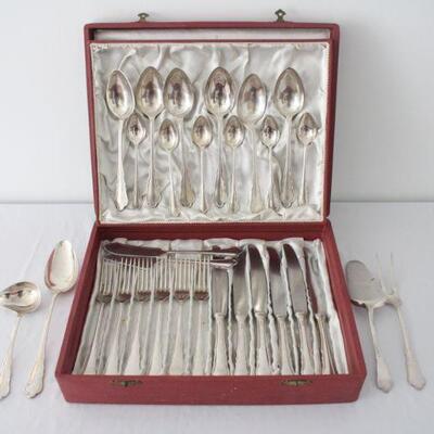 Lot #180: Berndorf Rostfrei Silver Plated Flatware Set | EstateSales.org