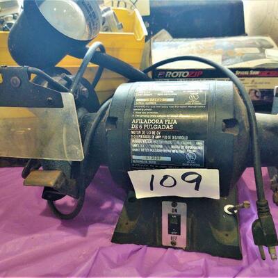 lot109 -1/3hp electric grinder,, ROTO ZIP  spiral saw, gas pilot assembly
