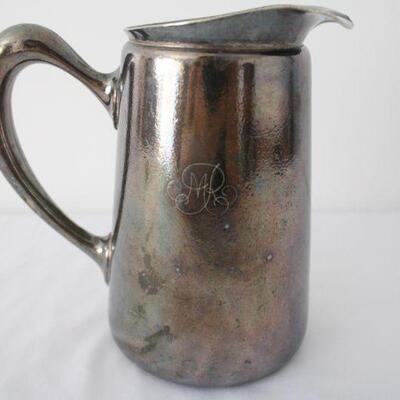 Lot #182: Silver Plated Pitcher 