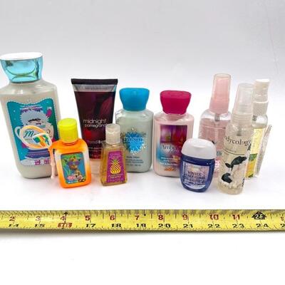 LOTION, BODY MIST, AND HAND SANITIZER BUNDLE OF 10