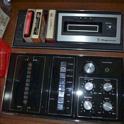 LOT 2 VINTAGE MAGNAVOX CONSOLE STEREO