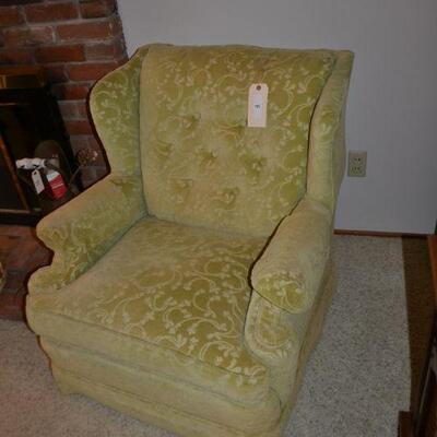 LOT 4 VINTAGE SEARS  WING BACK CHAIR
