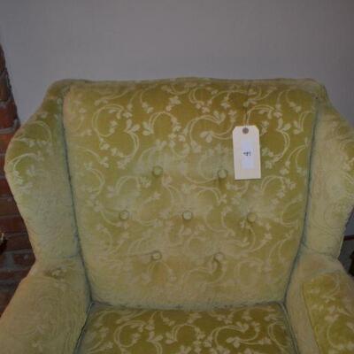 LOT 4 VINTAGE SEARS  WING BACK CHAIR