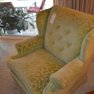LOT 7 VINTAGE SEARS WING BACK CHAIR