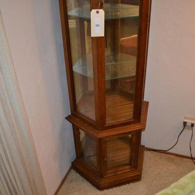 LOT 8 LIGHTED DISPLAY CABINET