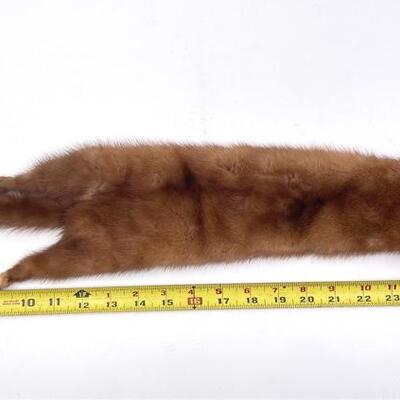 GENUINE MINK FUR CLIP-ON SCARF/STOLE