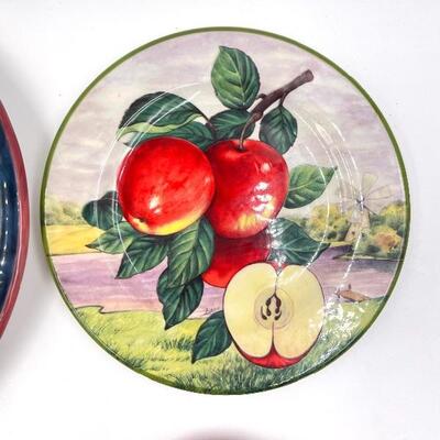 PAINTED PLATES SET OF 4