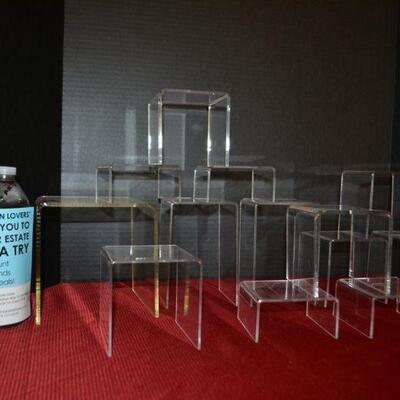 LOT 45 ACRYLIC DISPLAY STANDS