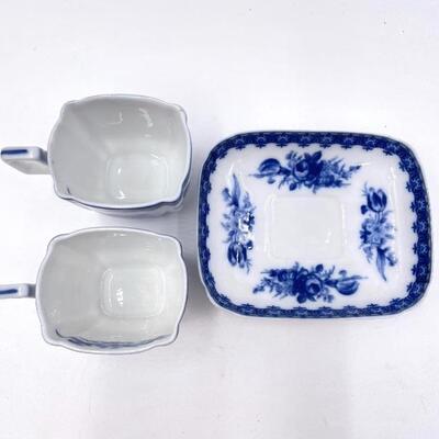 ROYAL DANUBE SQUARE TEACUPS AND SAUCER