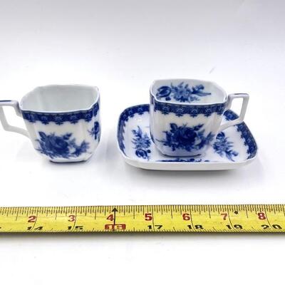 ROYAL DANUBE SQUARE TEACUPS AND SAUCER