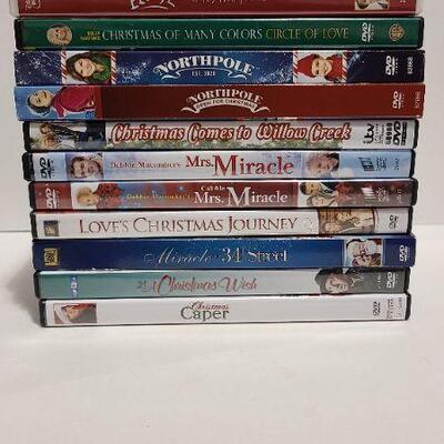 12 Assorted Christmas DVDs (Opened)- Item #376