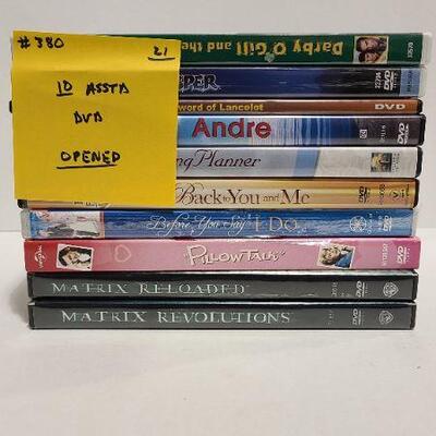 10 Assorted DVDs (Opened)- Item #380