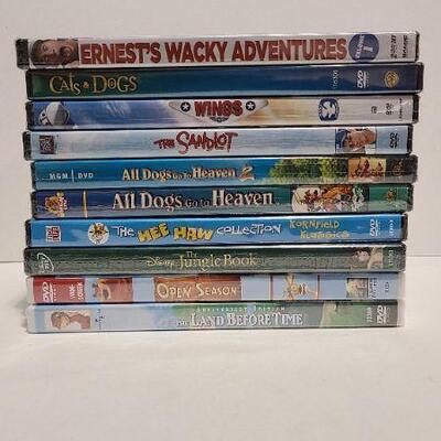 10 Assorted Family DVDs (Opened)