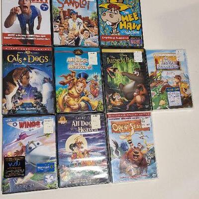 10 Assorted Family DVDs (Opened)