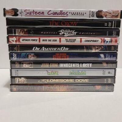 10 Assorted DVDs (Opened)- Item #389