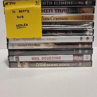 10 Assorted DVDs (Sealed)- Item #390