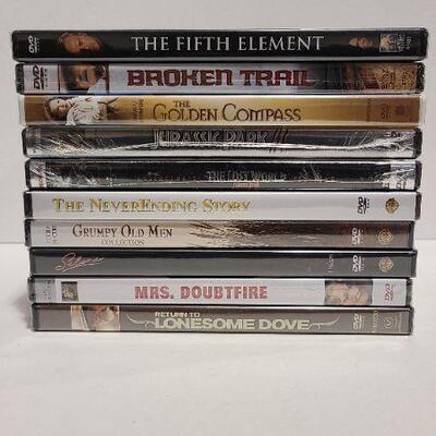 10 Assorted DVDs (Sealed)- Item #390