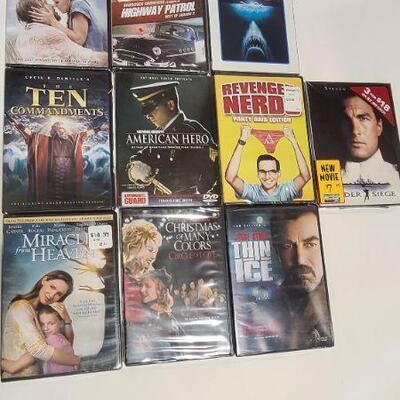 10 Assorted DVDs (Sealed)- Item #391