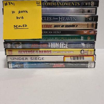 10 Assorted DVDs (Sealed)- Item #391