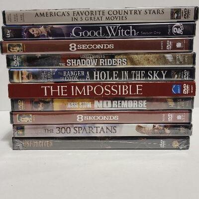 10 Assorted DVDs (Sealed)- Item #392