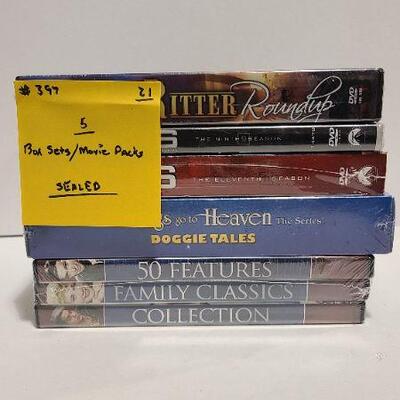 5 DVD Box Sets/Movie Packs (Sealed)- Item #397