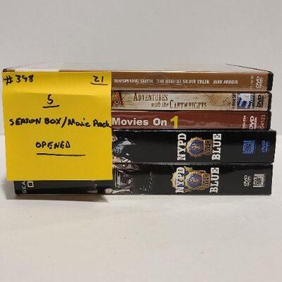 5 DVD Season Box/Movie Packs (Opened)- Item #398