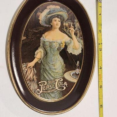 7 Oval Pepsi Cola Metal Trays 6" X 4 1/2 " - Item #407