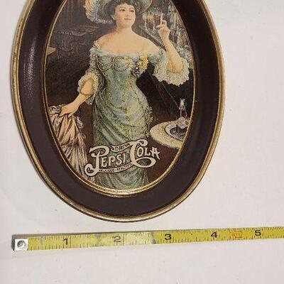 7 Oval Pepsi Cola Metal Trays 6" X 4 1/2 " - Item #407