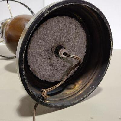 Vintage lamp with glass shade - Item #408 - 22"L x 8"W