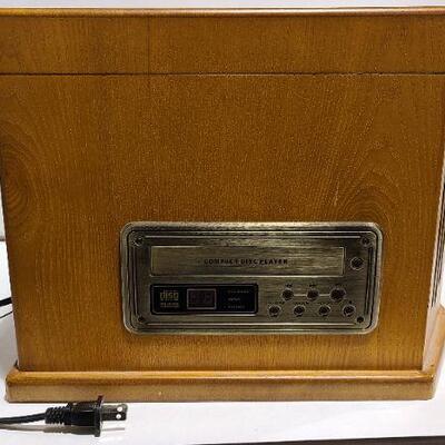 Wood look stereo turntable - Item #413