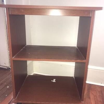 Lot 33L:   Side Table and Bookshelf
