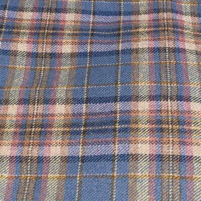 Lot 176: Red & Blue Plaid FABRIC (red: 3yards Ã— 59"  and blue: 75" Ã— 59")