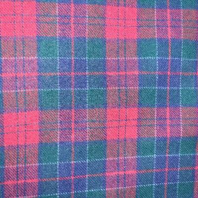 Lot 176: Red & Blue Plaid FABRIC (red: 3yards Ã— 59"  and blue: 75" Ã— 59")