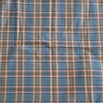 Lot 176: Red & Blue Plaid FABRIC (red: 3yards Ã— 59"  and blue: 75" Ã— 59")