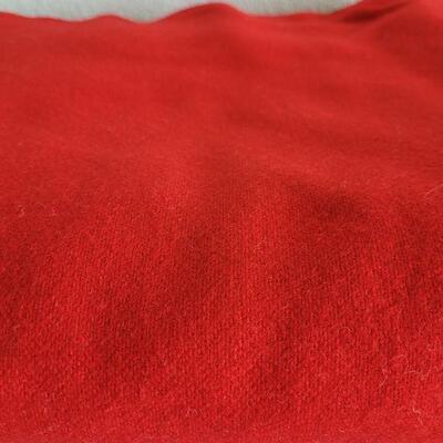 Lot 178: Red Wool Fabric - 7yards