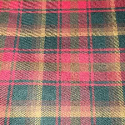 Lot 180: Plaid Wool FABRIC (6 yards 11" Ã— 59"