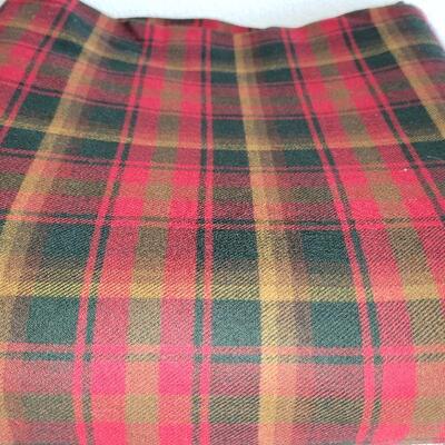 Lot 180: Plaid Wool FABRIC (6 yards 11" Ã— 59"