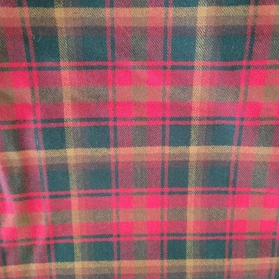 Lot 180: Plaid Wool FABRIC (6 yards 11" Ã— 59"