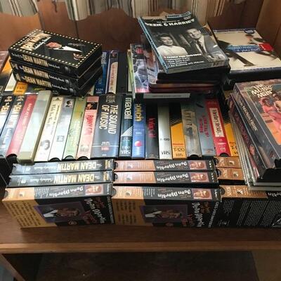 Lot 64D DVDs VHS movies