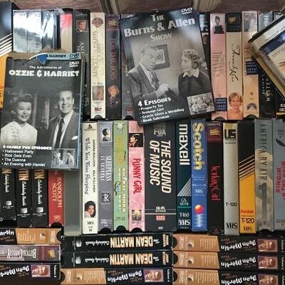 Lot 64D DVDs VHS movies