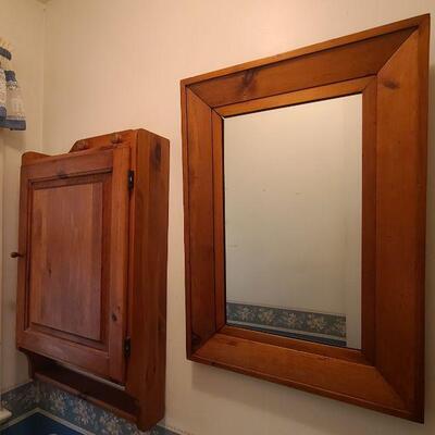 Lot 14 Bath: Cabinet & Mirror
