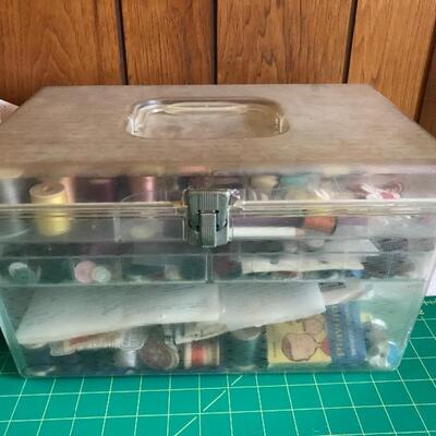 lot 69D Sewing Cutting Mats, Thread, Scissors and More