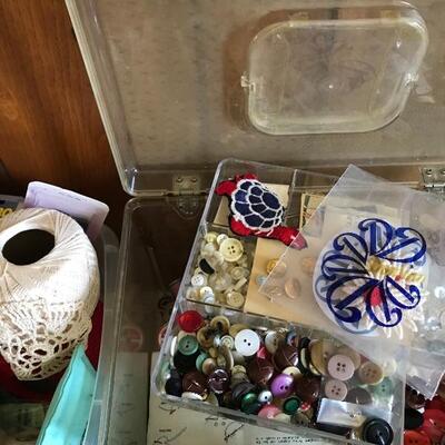 lot 69D Sewing Cutting Mats, Thread, Scissors and More