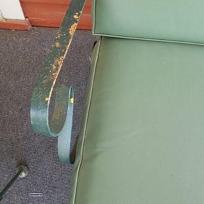 Lot 15P: Vintage Patio Couch and Table