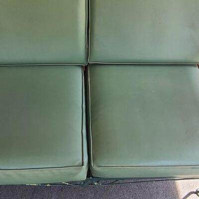 Lot 15P: Vintage Patio Couch and Table