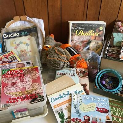 Lot 70D Crochet & Knitting books, Embroidery and more