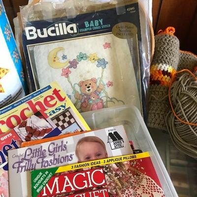 Lot 70D Crochet & Knitting books, Embroidery and more