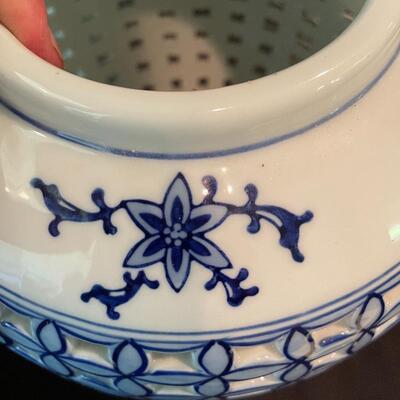 Lot 119 - Cherry Blossom Vase with Planter and Mugs