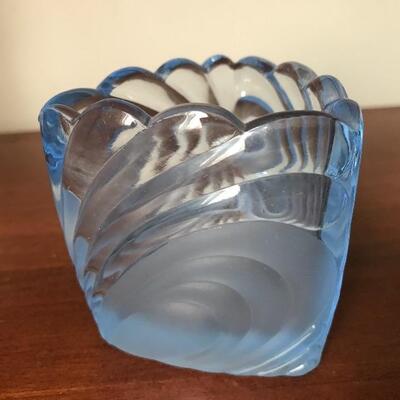 Lot 53L:  Hobnail, Crackle Glass and More Blue/Green Glass