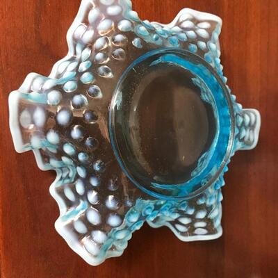 Lot 62L:  Hobnail Blue Glass and More